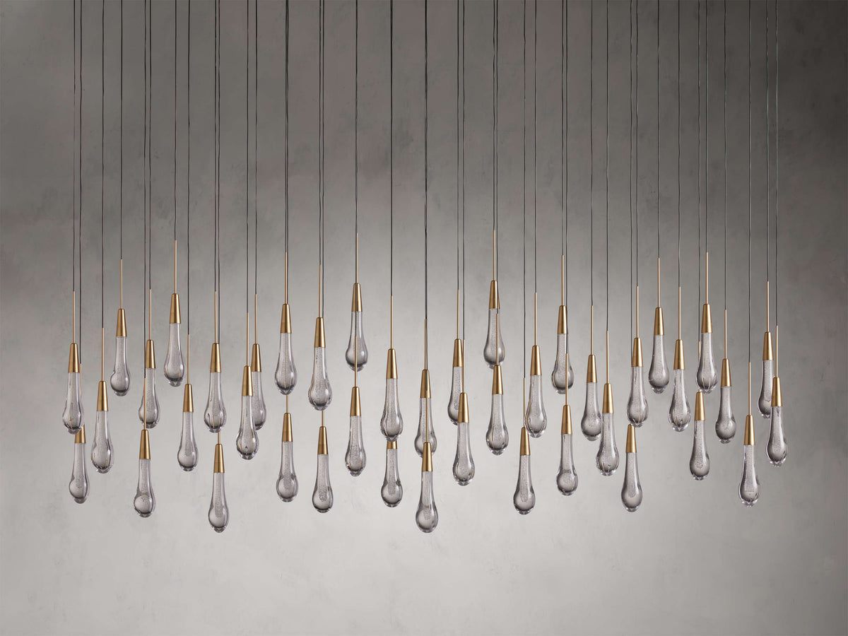 Soltaire Raindrop Crystal Linear Chandelier