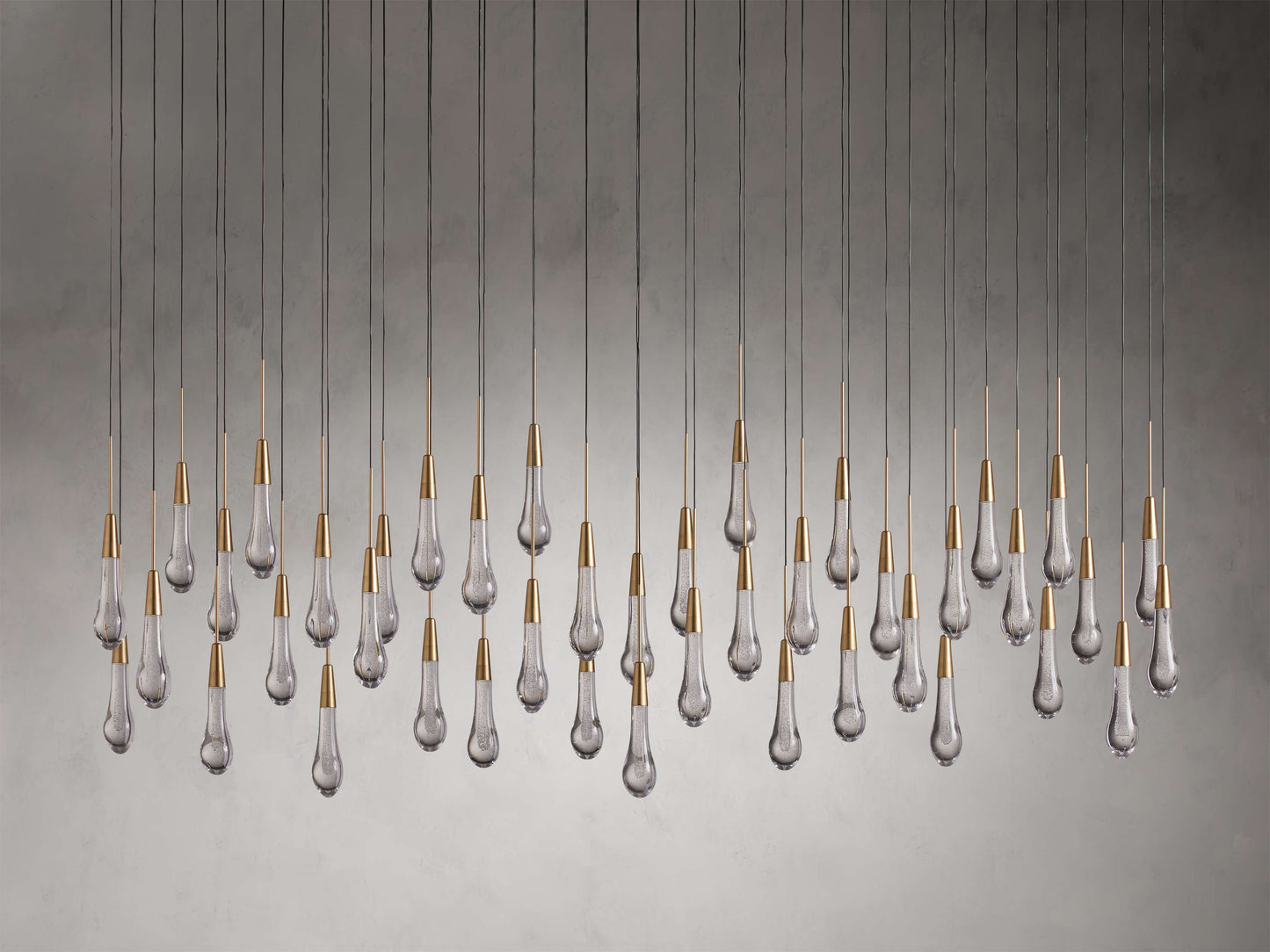 Soltaire Raindrop Crystal Linear Chandelier