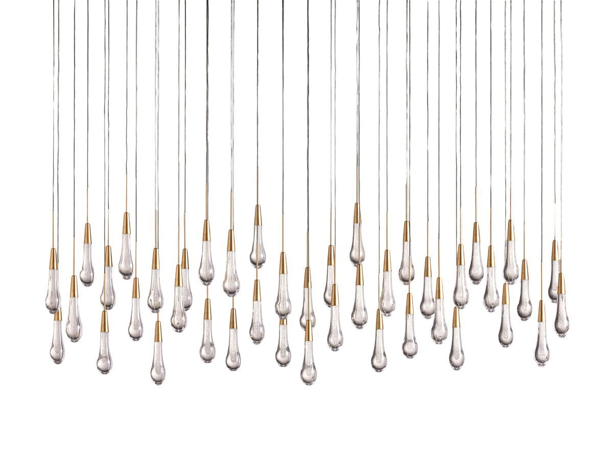 Soltaire Raindrop Crystal Linear Chandelier