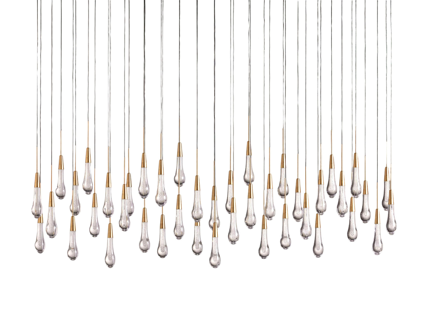 Soltaire Raindrop Crystal Linear Chandelier