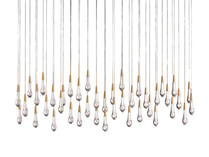 Soltaire Raindrop Crystal Linear Chandelier