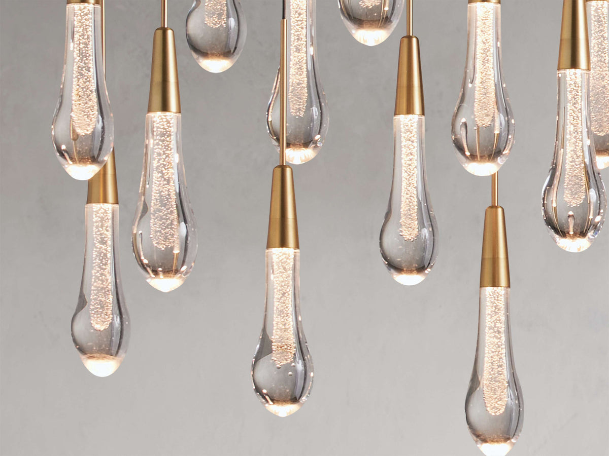 Soltaire Raindrop Crystal Linear Chandelier