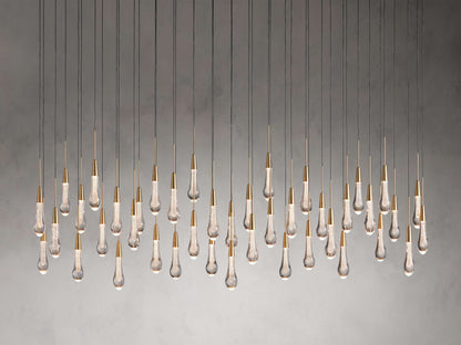 Soltaire Raindrop Crystal Linear Chandelier