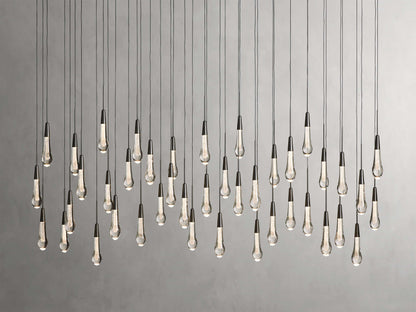 Soltaire Raindrop Crystal Linear Chandelier