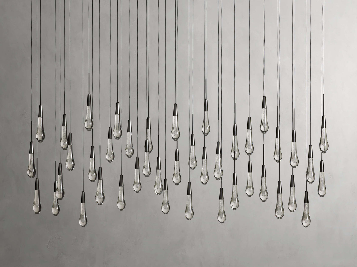 Soltaire Raindrop Crystal Linear Chandelier