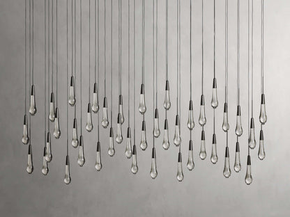 Soltaire Raindrop Crystal Linear Chandelier