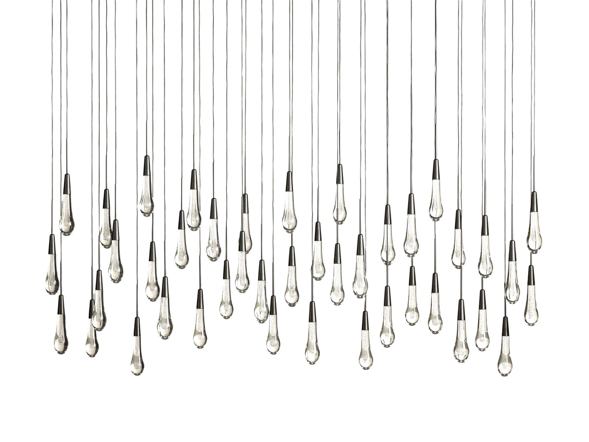 Soltaire Raindrop Crystal Linear Chandelier