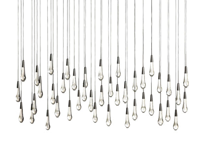 Soltaire Raindrop Crystal Linear Chandelier