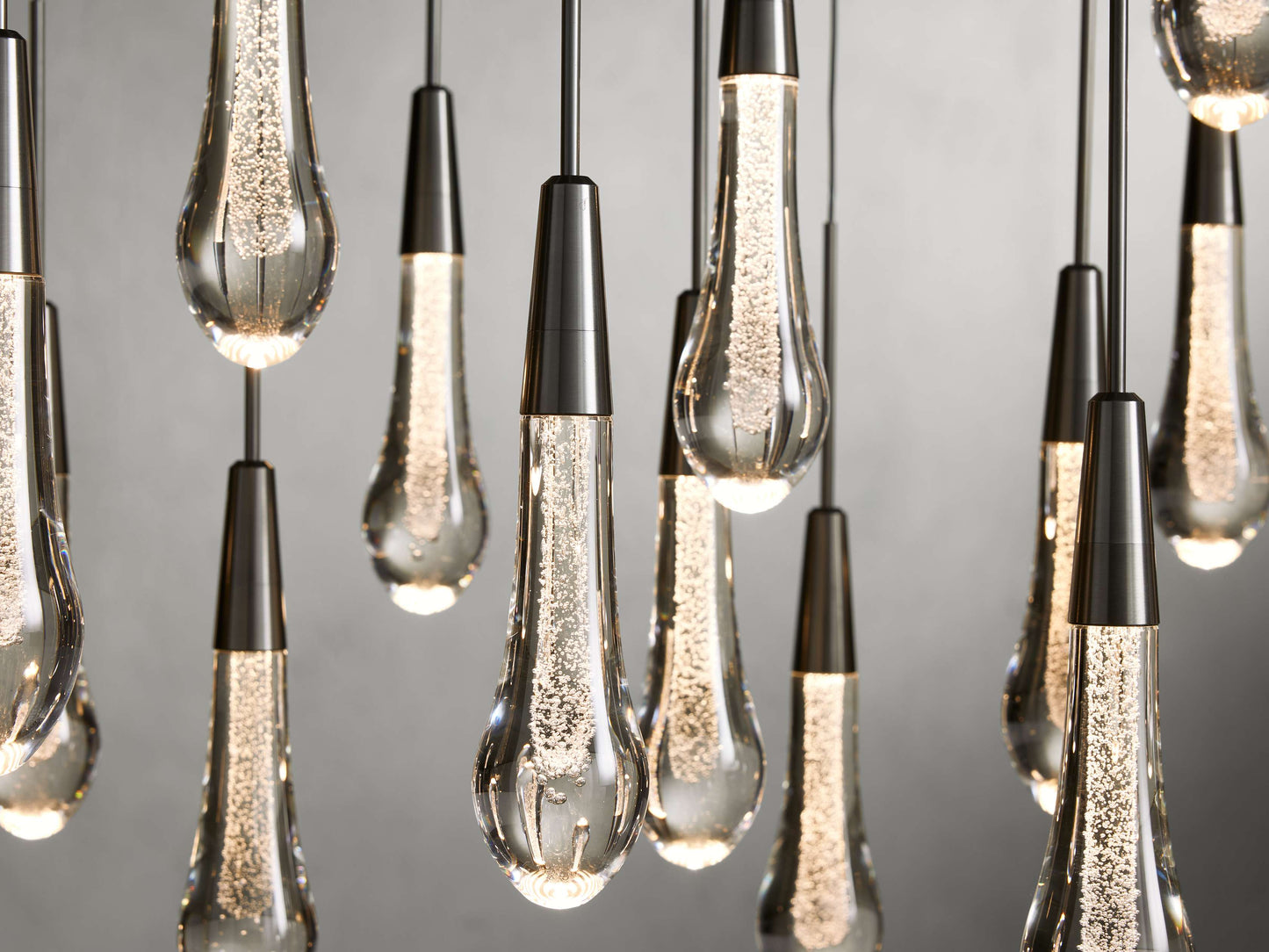 Soltaire Raindrop Crystal Linear Chandelier