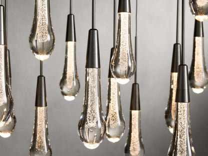 Soltaire Raindrop Crystal Linear Chandelier