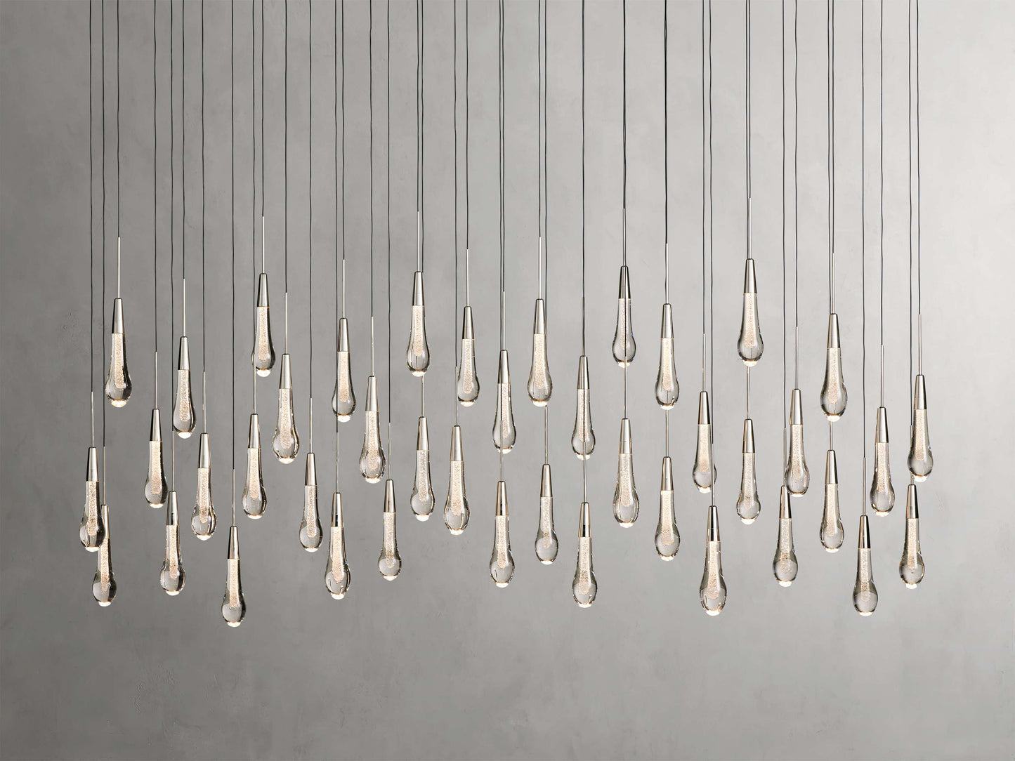 Soltaire Raindrop Crystal Linear Chandelier
