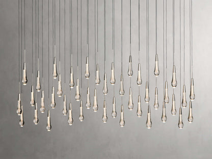 Soltaire Raindrop Crystal Linear Chandelier