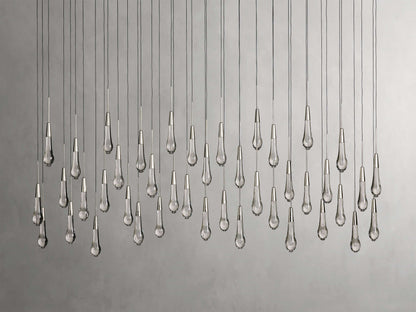 Soltaire Raindrop Crystal Linear Chandelier