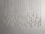 Soltaire Raindrop Crystal Linear Chandelier