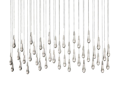 Soltaire Raindrop Crystal Linear Chandelier