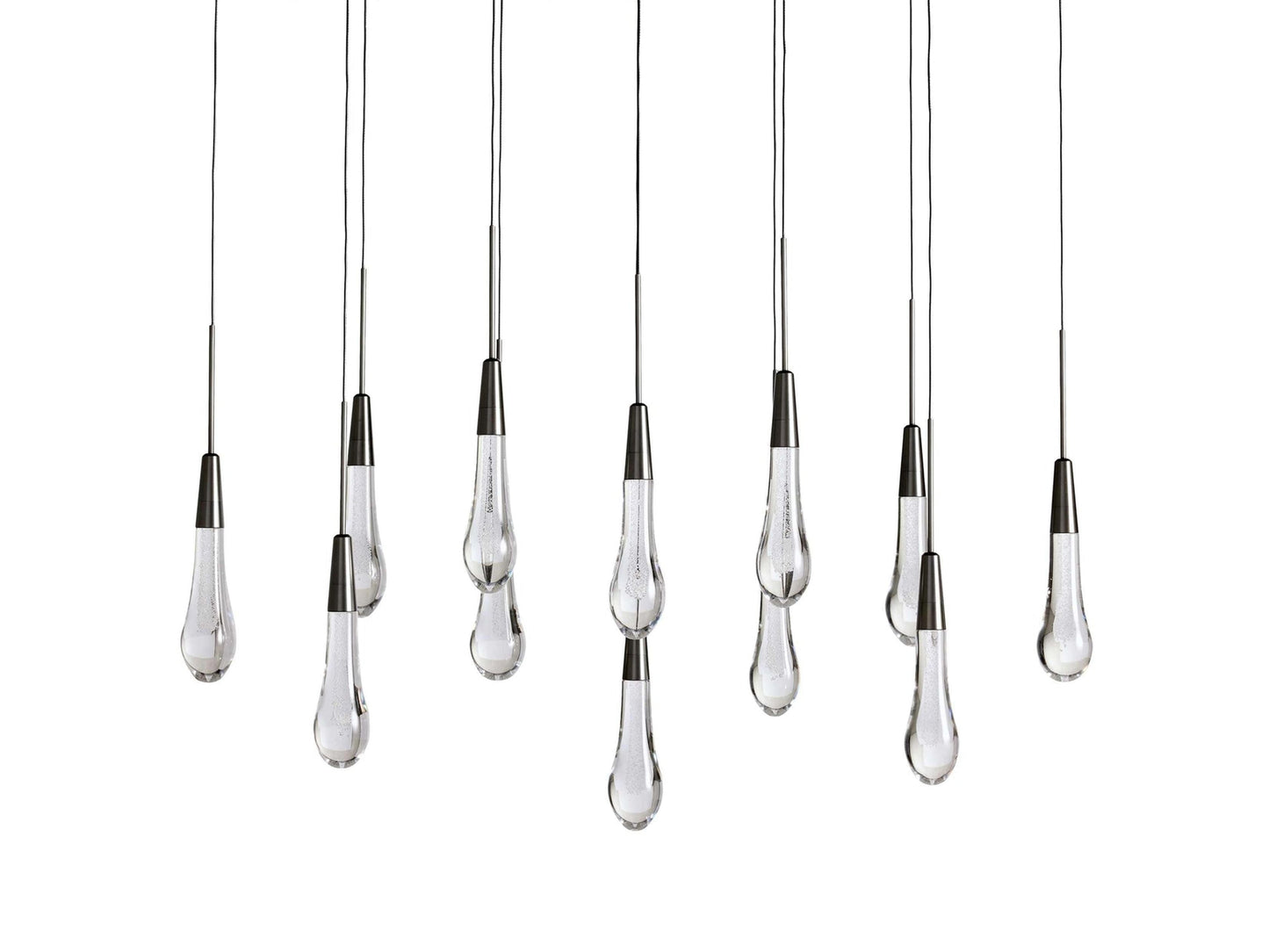 Soltaire Raindrop Crystal Linear Chandelier