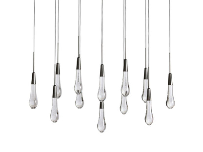 Soltaire Raindrop Crystal Linear Chandelier