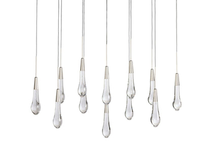 Soltaire Raindrop Crystal Linear Chandelier