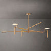 Halver Alabaster Dome Round Chandelier 60"