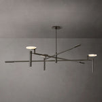 Halver Alabaster Dome Round Chandelier 60"