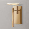 Halver Alabaster Dome Wall Sconce