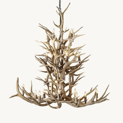 Antler Rustic Elegant Branch Chandelier 66"