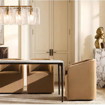 Lattice Module Glass Rectangular Chandelier 49"