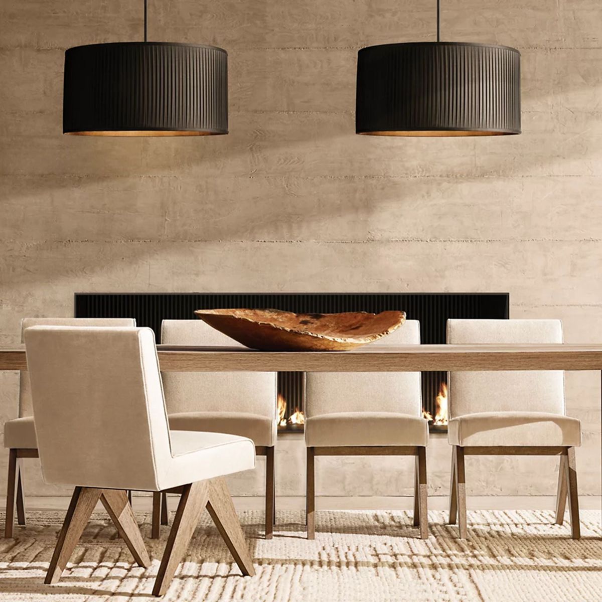 Stralier Pleated Drum Pendant Light