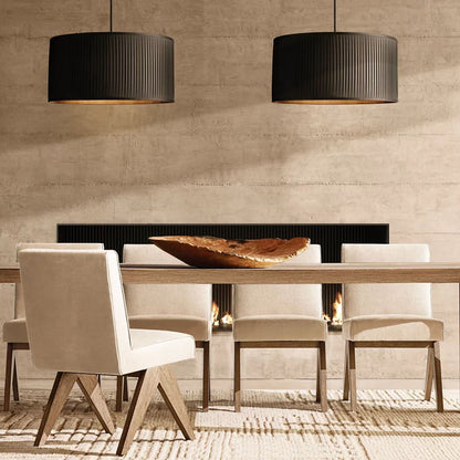 Stralier Pleated Drum Pendant Light