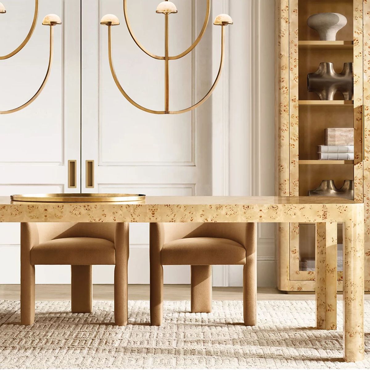 Perael Curve Dome Round Chandelier 32"