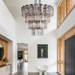Delsie Reeded Glass Round Chandelier