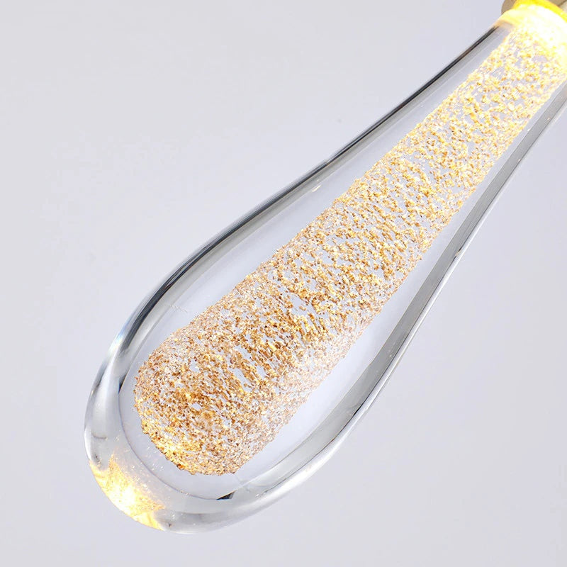 Soltaire Raindrop Glass Cord Wall Sconce