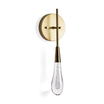 Soltaire Raindrop Glass Wall Sconce