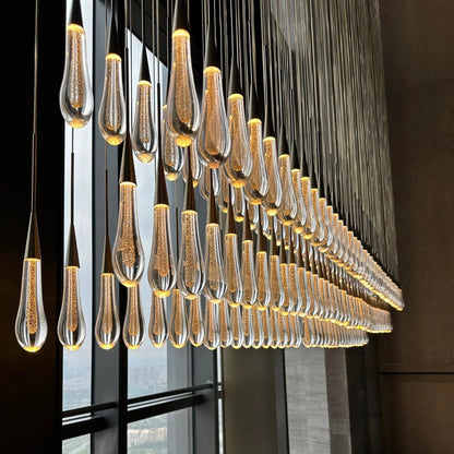 Soltaire Raindrop Crystal Linear Chandelier