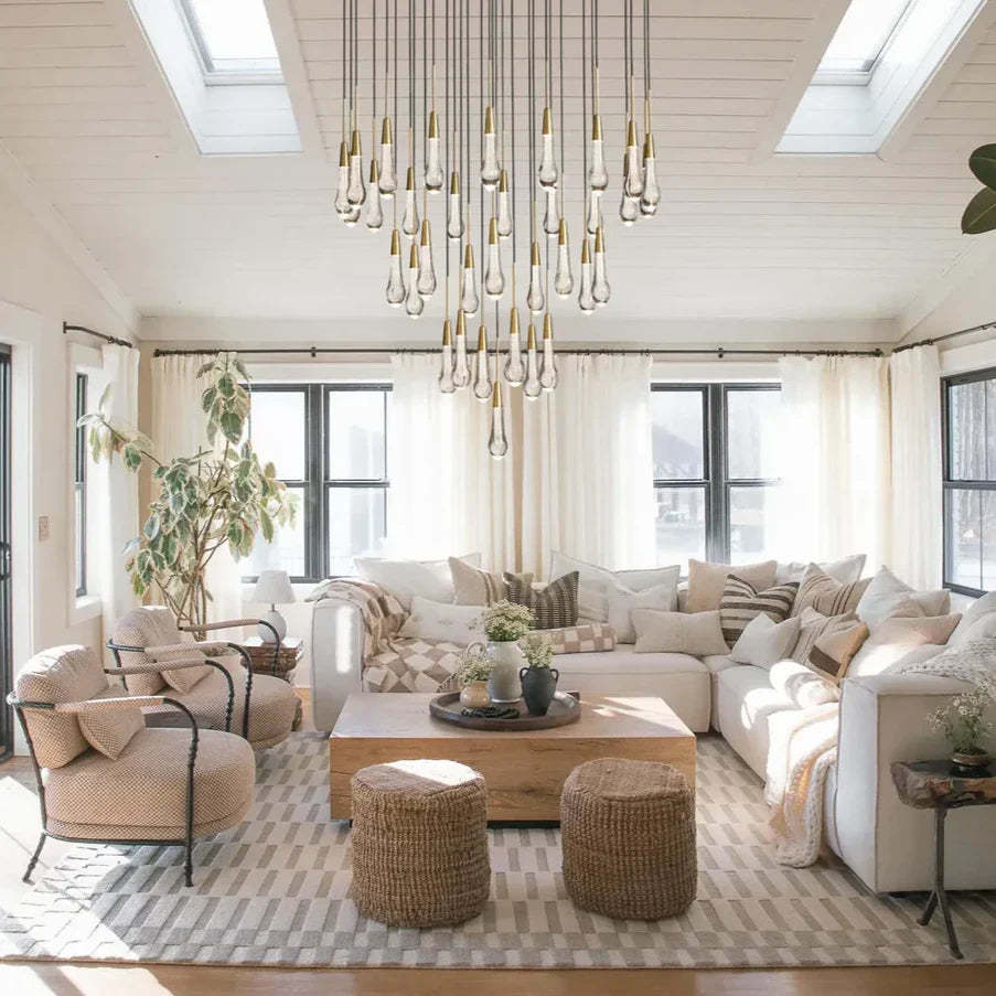 Soltaire Raindrop Crystal Round Chandelier