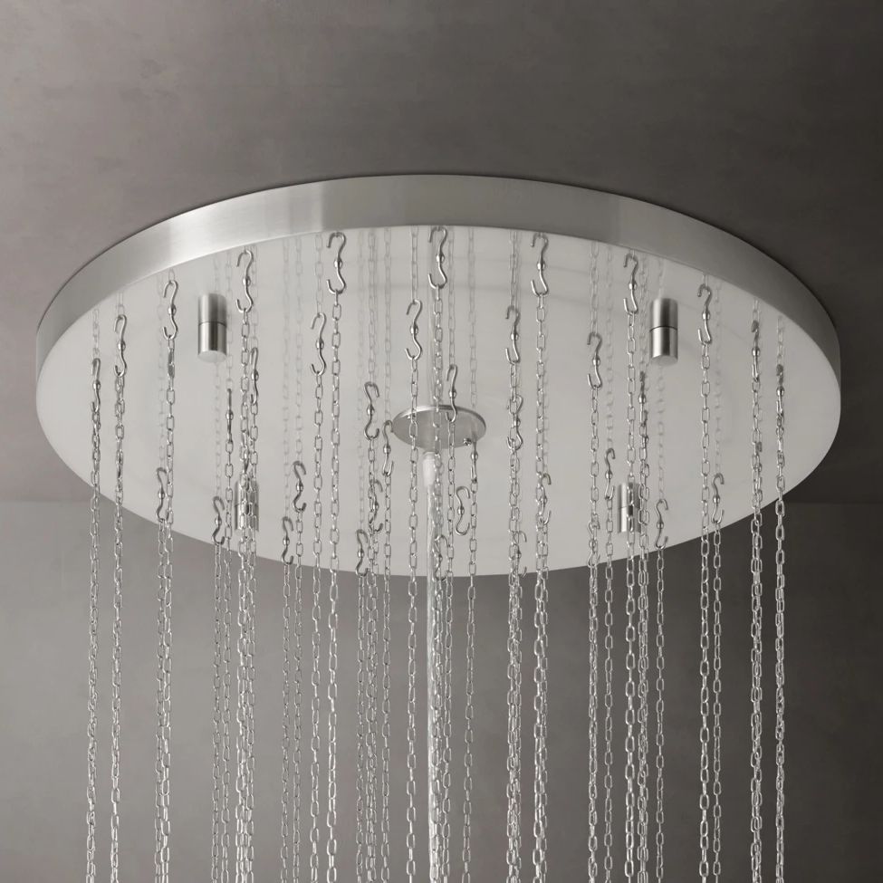 Murano Cylinder Tiered Round Chandelier