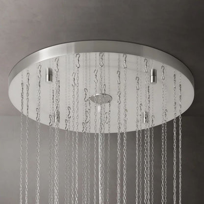 Murano Cylinder Tiered Round Chandelier