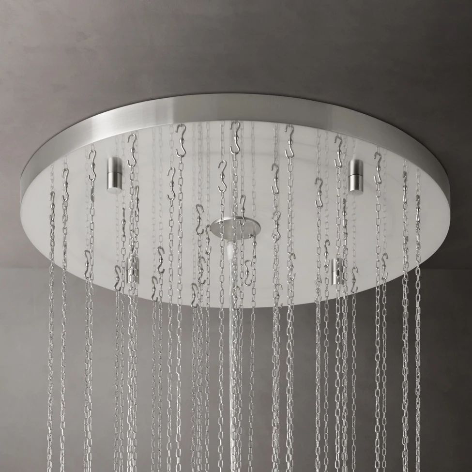 Murano Cylinder Tiered Round Chandelier