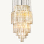 Venino Cylinder Tiered Round Chandelier 30"