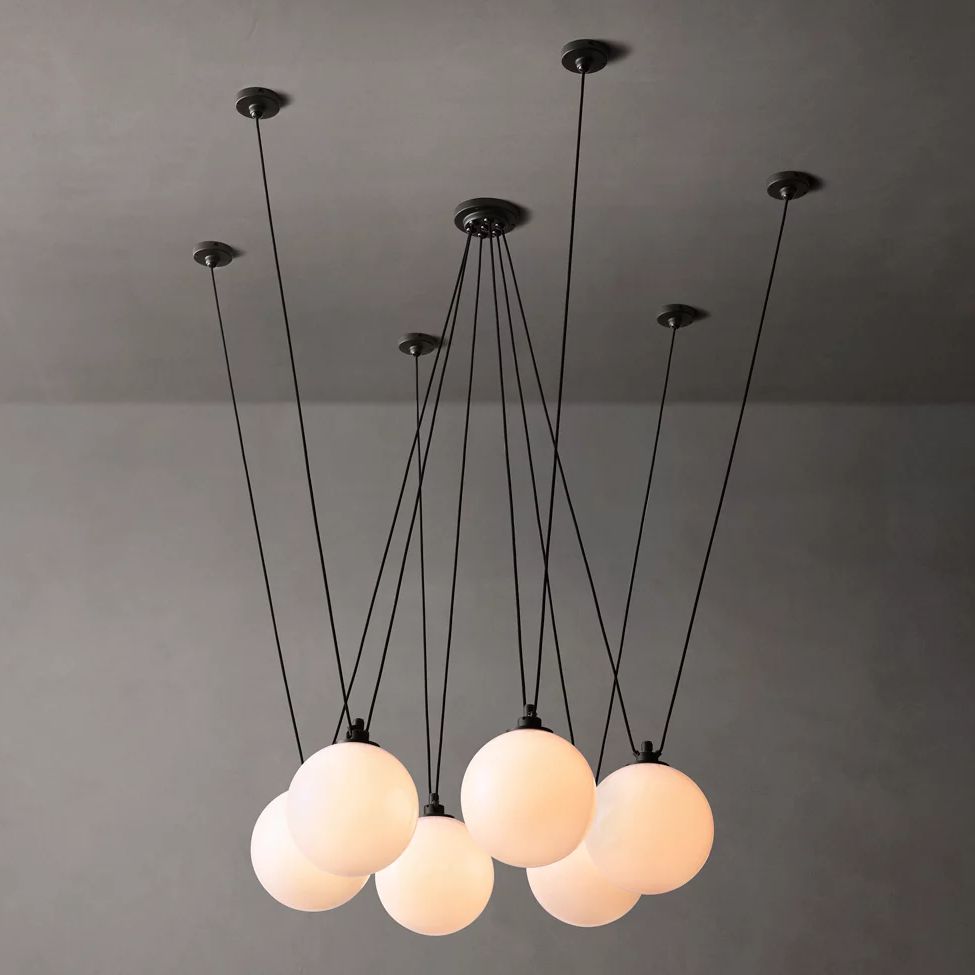 Delacey Cascading Glass Globe Chandelier