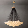 Etoelis Cluster Alabaster Round Chandelier