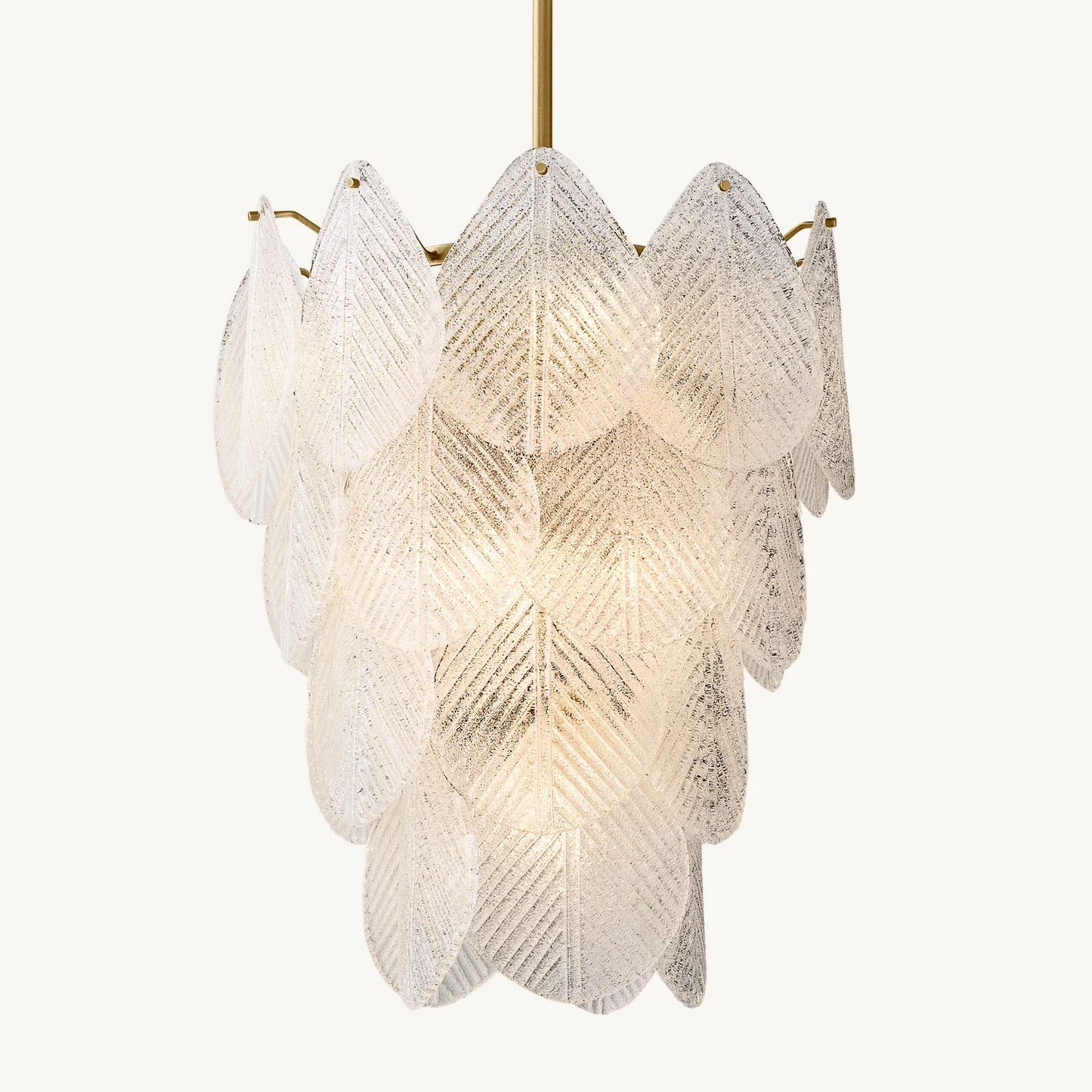 Vanero Pebble Leaf Round Chandelier