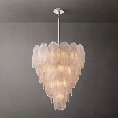 Vanero Pebble Leaf Tiered Chandelier