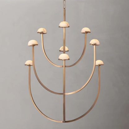 Perael Curve Dome Round Chandelier 40"