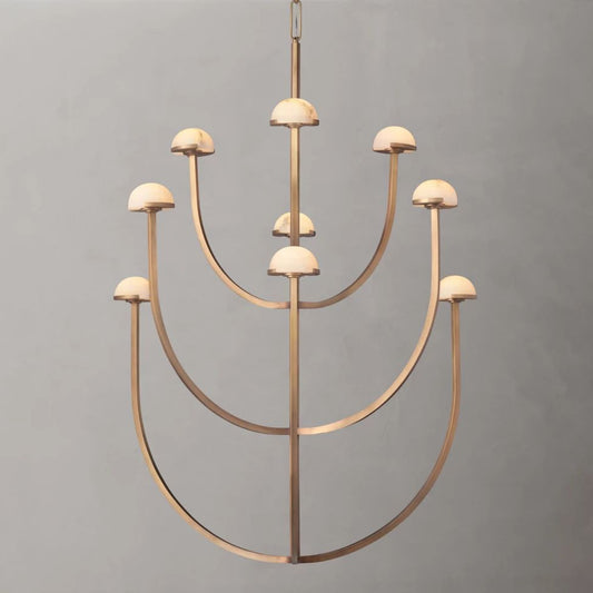 Perael Curve Dome Round Chandelier 40"