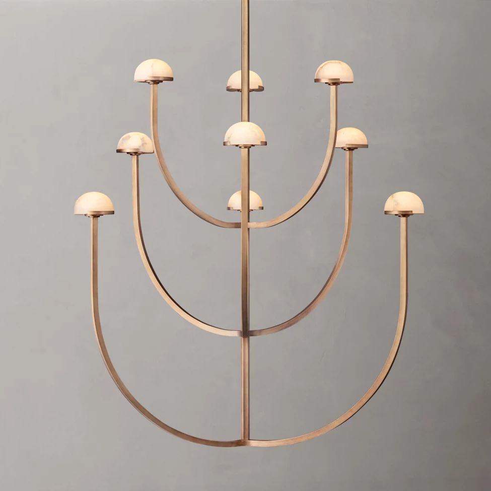 Perael Curve Dome Round Chandelier 40"