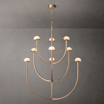 Perael Curve Dome Round Chandelier 40"