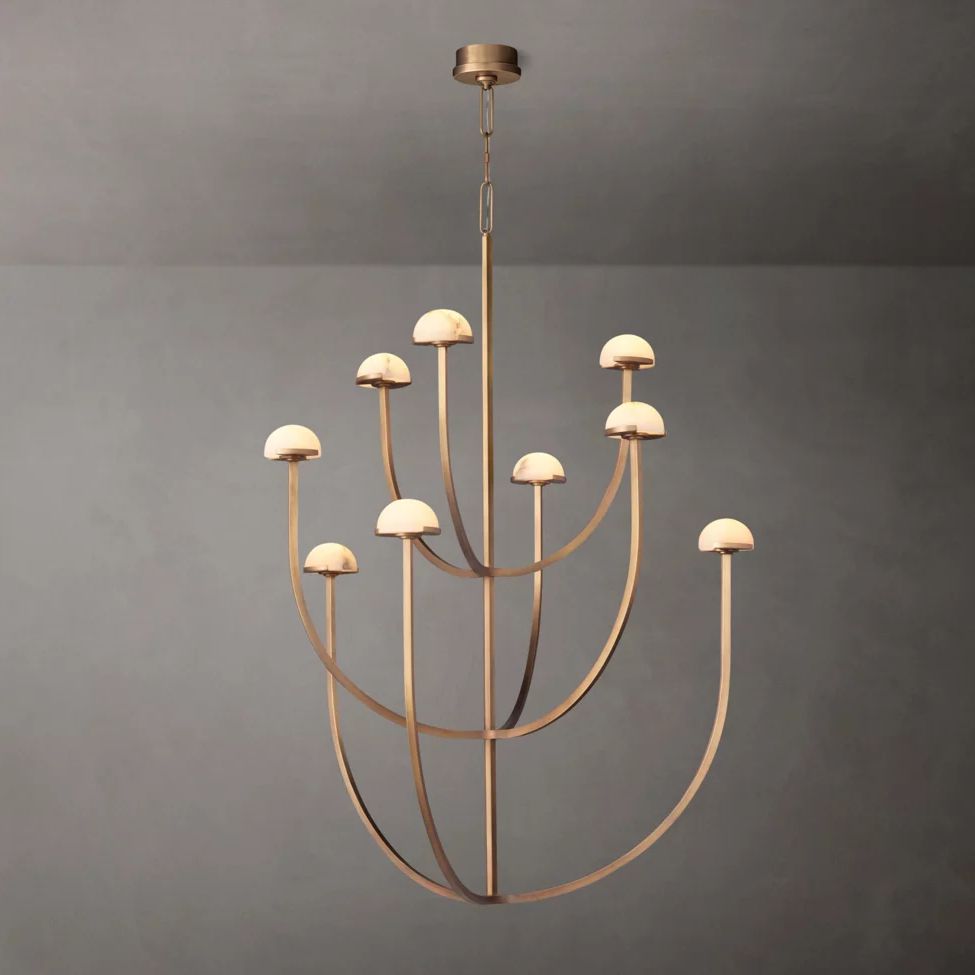 Perael Curve Dome Round Chandelier 40"