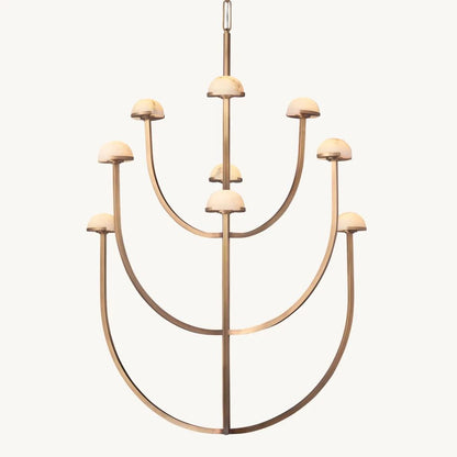 Perael Curve Dome Round Chandelier 40"
