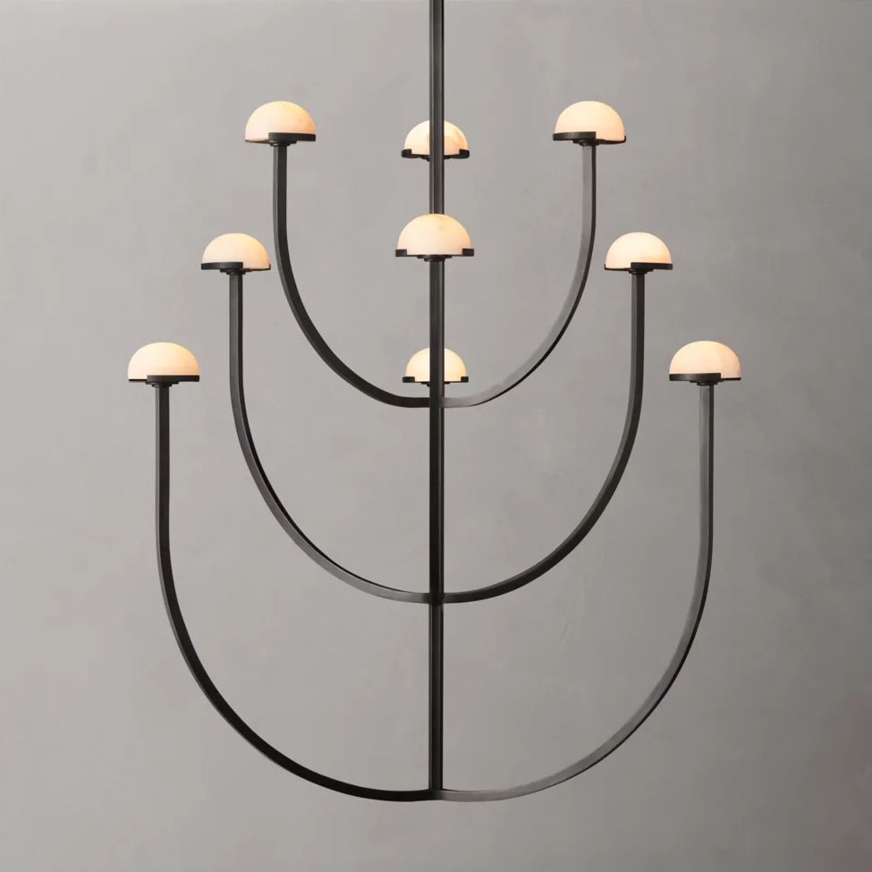 Perael Curve Dome Round Chandelier 40"